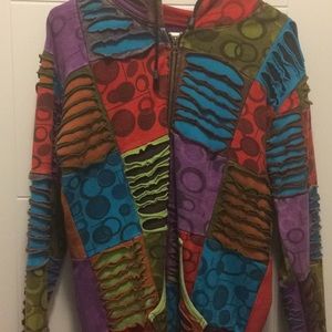 Rising international patchwork jacket XL
